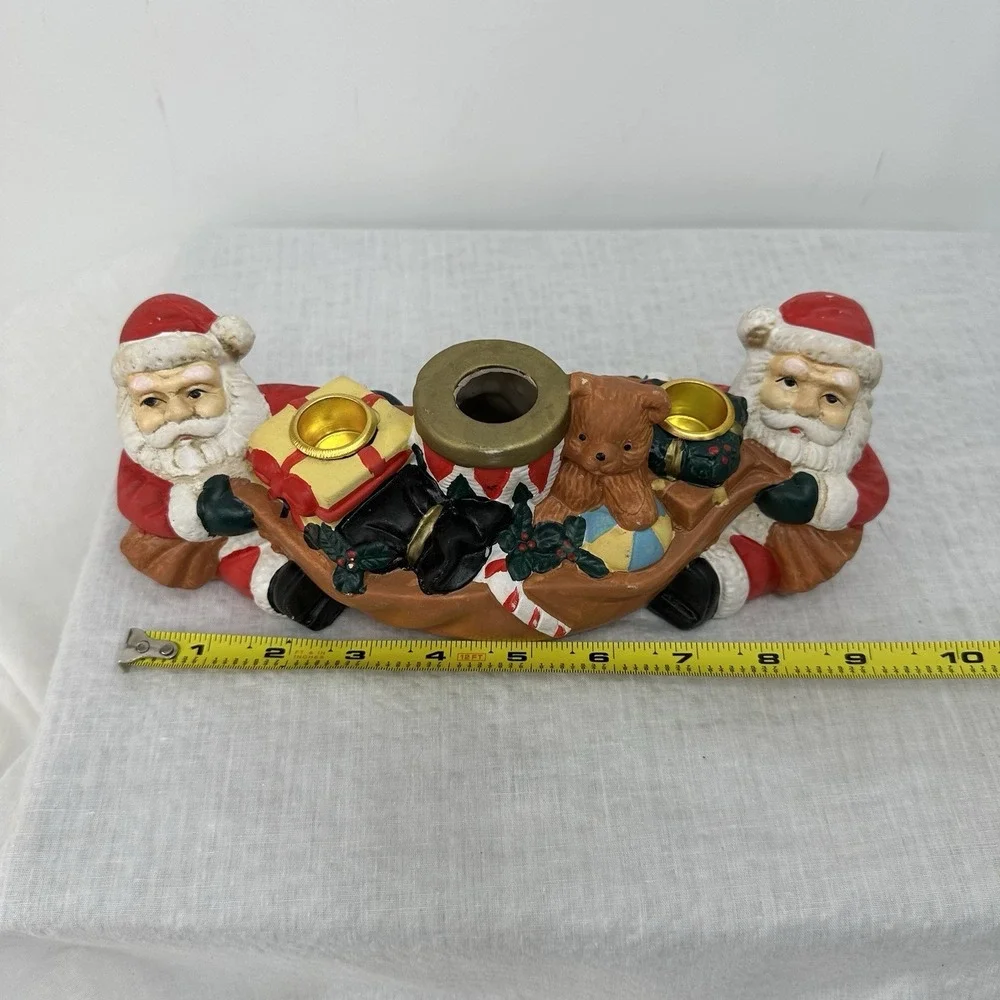 Kitsch ceramic candlestick